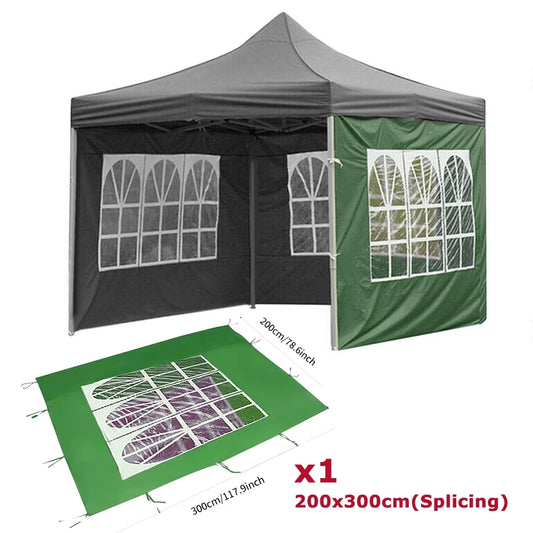 Winter Outdoor Warm Tent Cloth Transparent Roman Window Sunshade Tent Cloth Windproof and Rainproof Tent for Stall Camping 2X3Cm