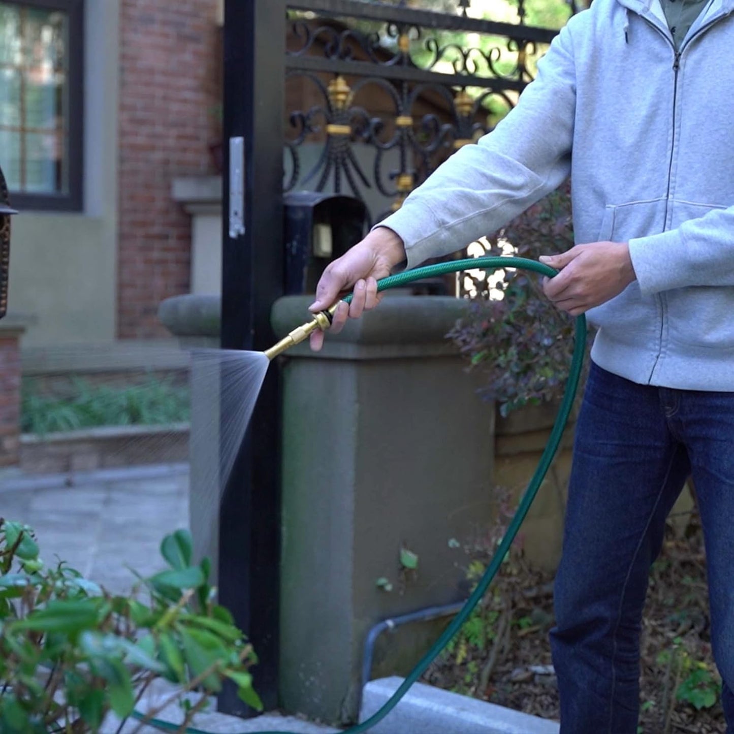 Outdoor Garden Hose No Kink: Flexible and Leakproof - 15 FT 1/2 Inch Water Hoses with GHT Fittings for Women