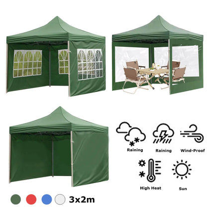 Winter Outdoor Warm Tent Cloth Transparent Roman Window Sunshade Tent Cloth Windproof and Rainproof Tent for Stall Camping 2X3Cm