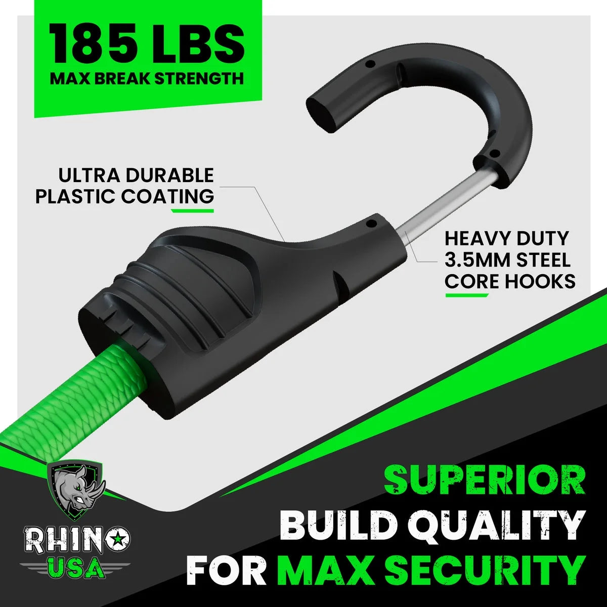 Bungee Cords with Hooks - Heavy Duty Outdoor 28Pc Assortment with 4 Free Tarp Clips