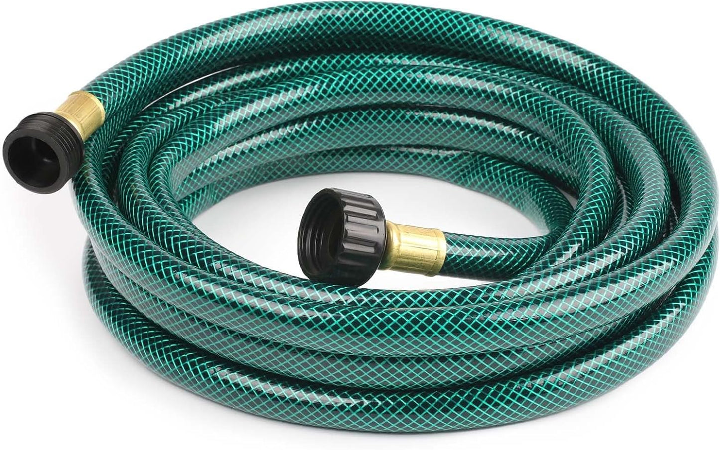 Outdoor Garden Hose No Kink: Flexible and Leakproof - 15 FT 1/2 Inch Water Hoses with GHT Fittings for Women