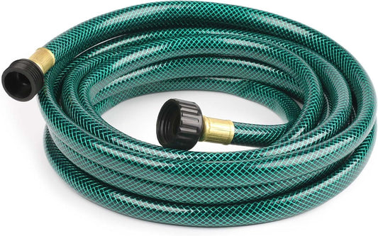 Outdoor Garden Hose No Kink: Flexible and Leakproof - 15 FT 1/2 Inch Water Hoses with GHT Fittings for Women
