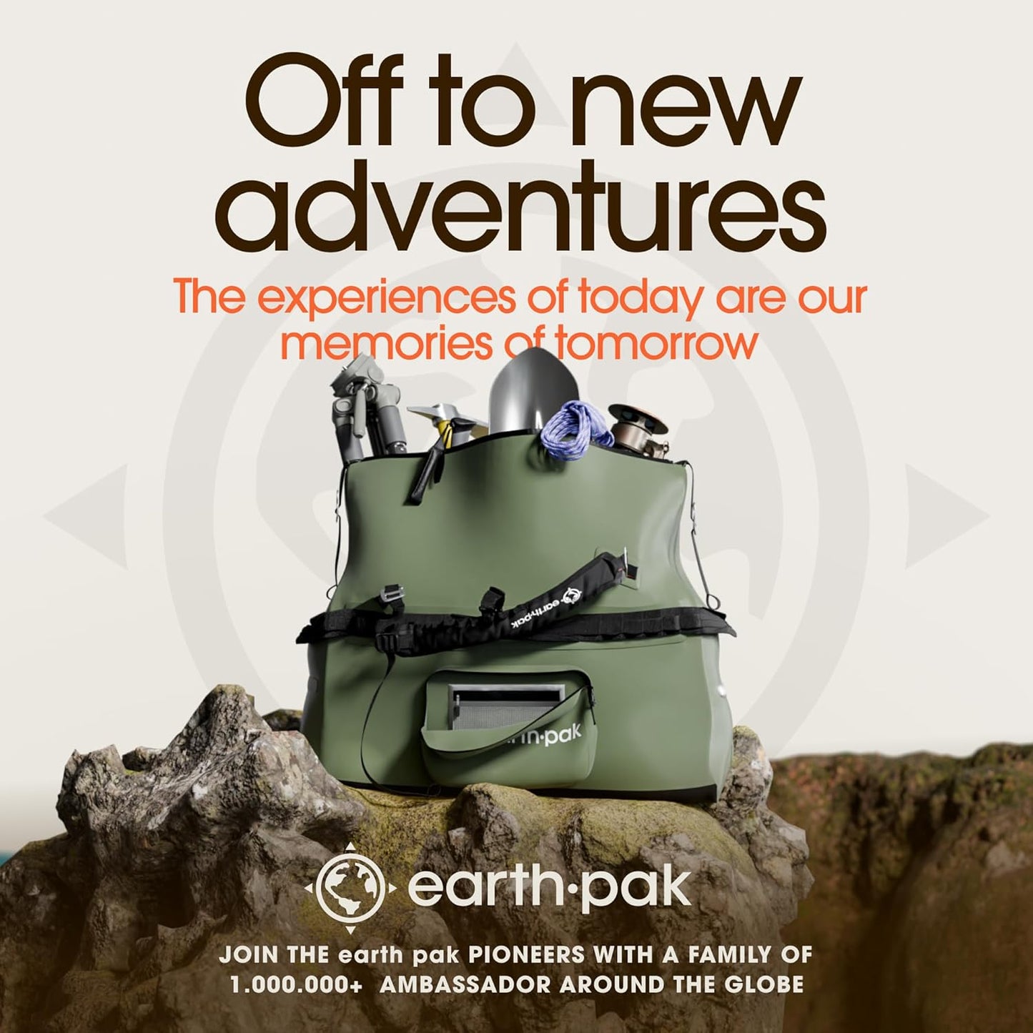 Waterproof Duffel Bag - Large Dry Bag, 1680D TPU, Heavy Duty, Camping & Marine Dry Bag, 8X8 Popout Pocket