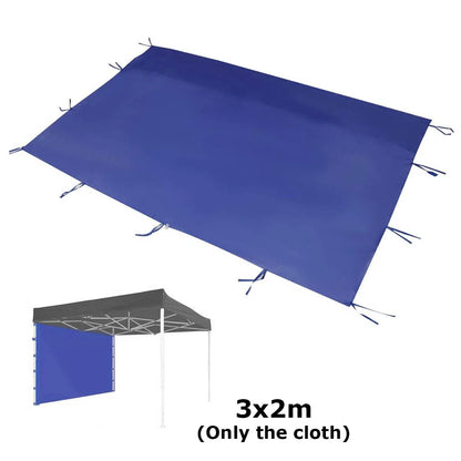 Winter Outdoor Warm Tent Cloth Transparent Roman Window Sunshade Tent Cloth Windproof and Rainproof Tent for Stall Camping 2X3Cm